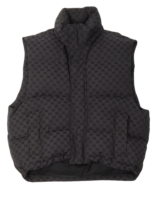 Gucci Hacker Monogram Puffer Vest