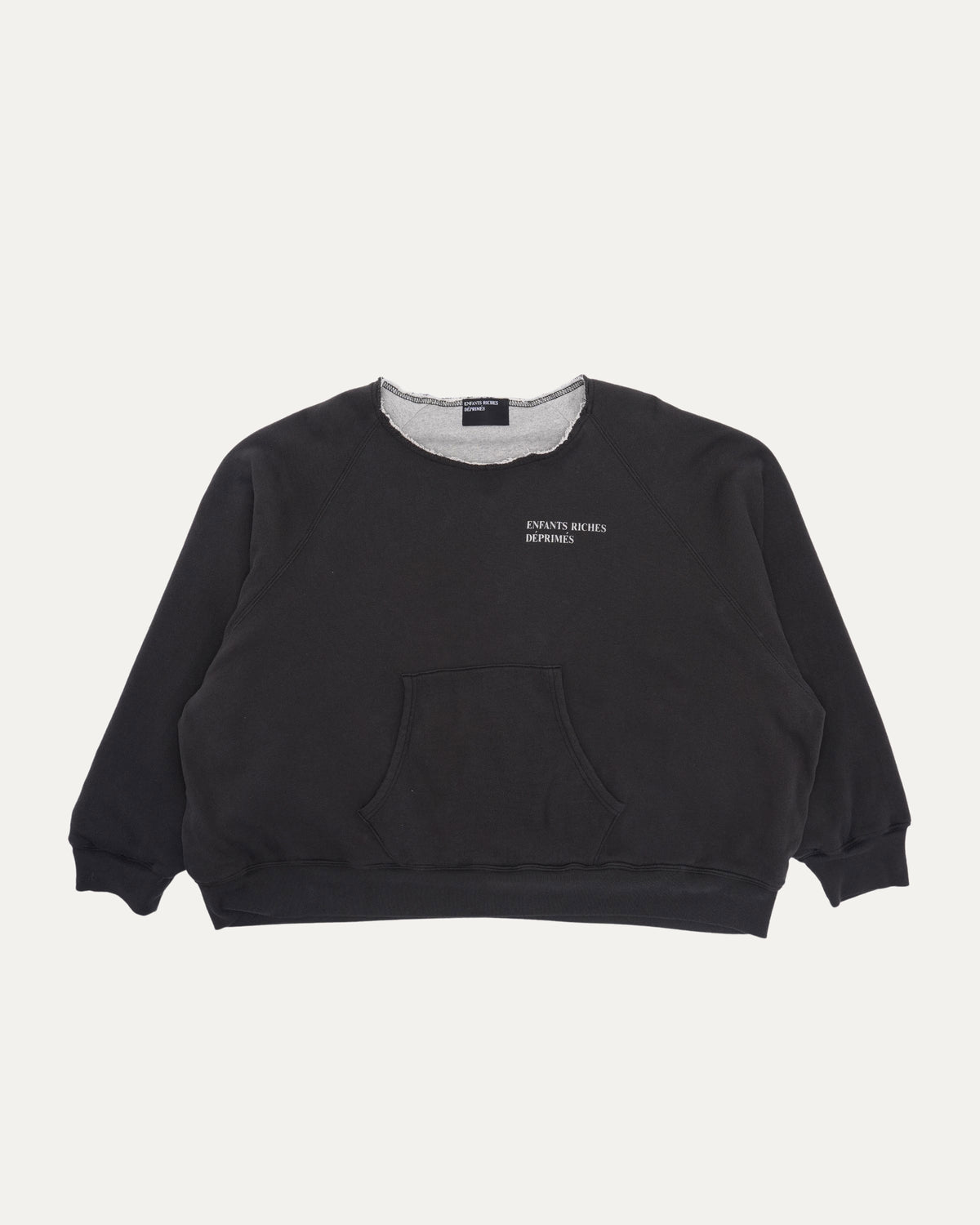 Lined Logo Raglan Sweatshirt