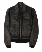 Leather Bomber Jacket