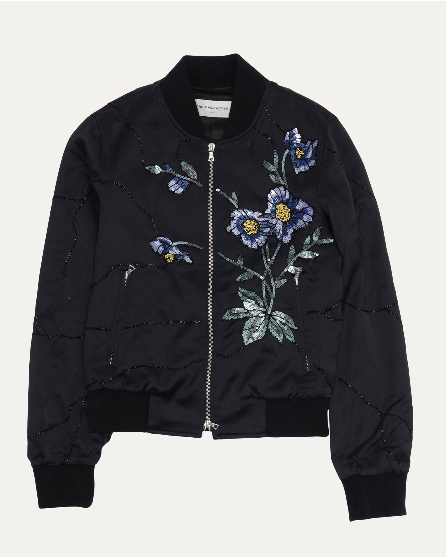 Vaskel Sequined Bomber Jacket