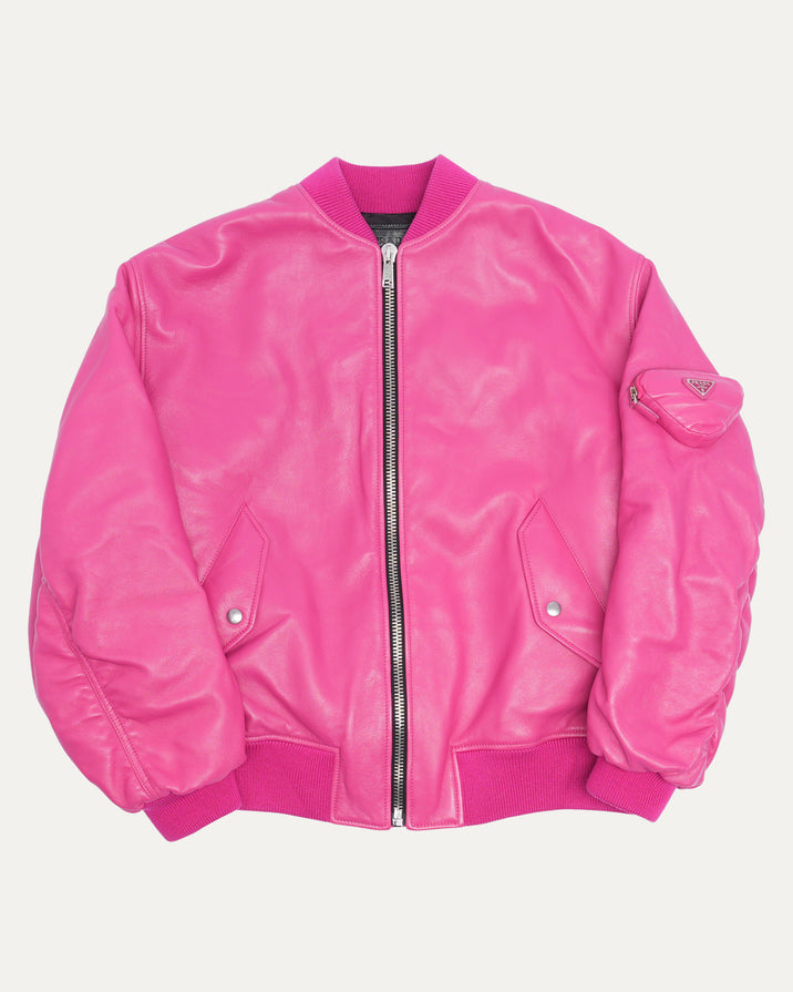 Leather Bomber Jacket