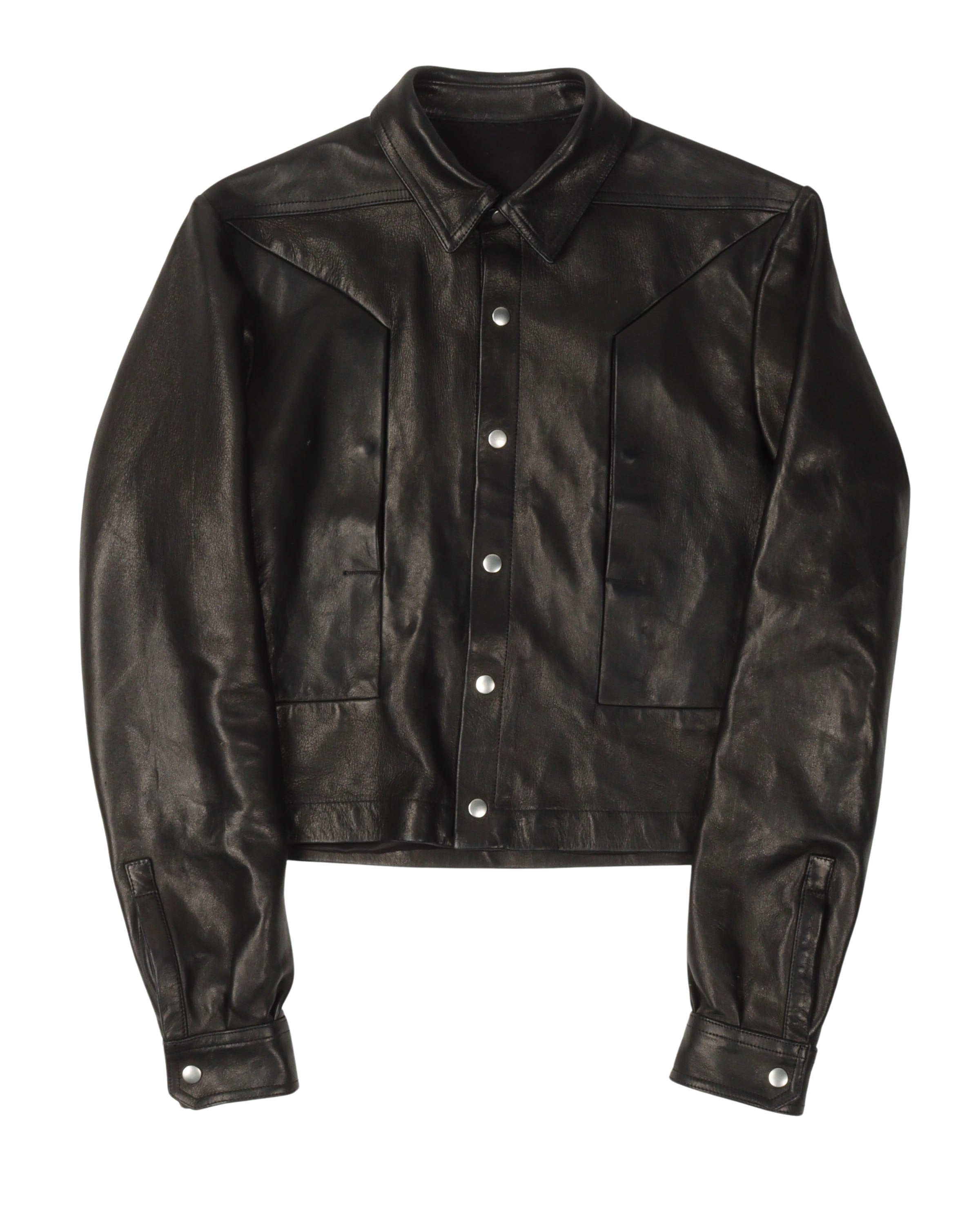 FW22 STROBE Alice Leather Shirt Jacket