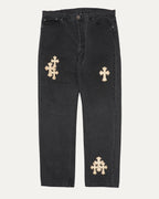 Levis 501 Cross Patch Jeans