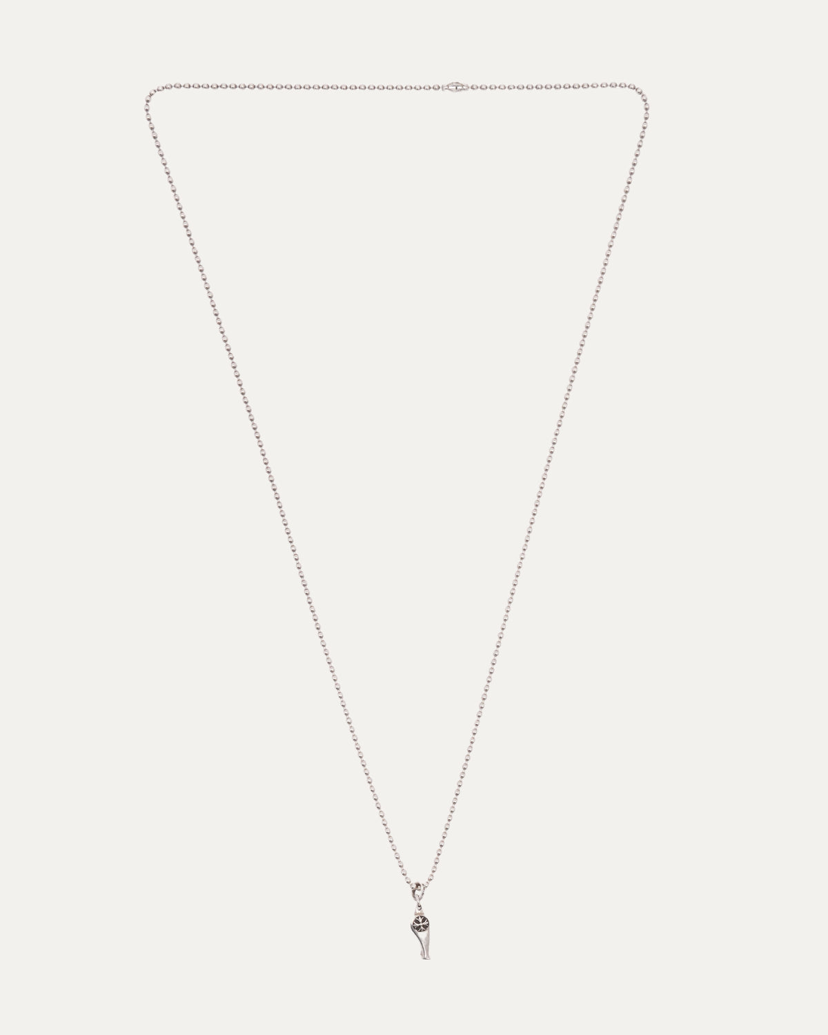 Plus Cross Whistle Pendant on Ball Chain Necklace