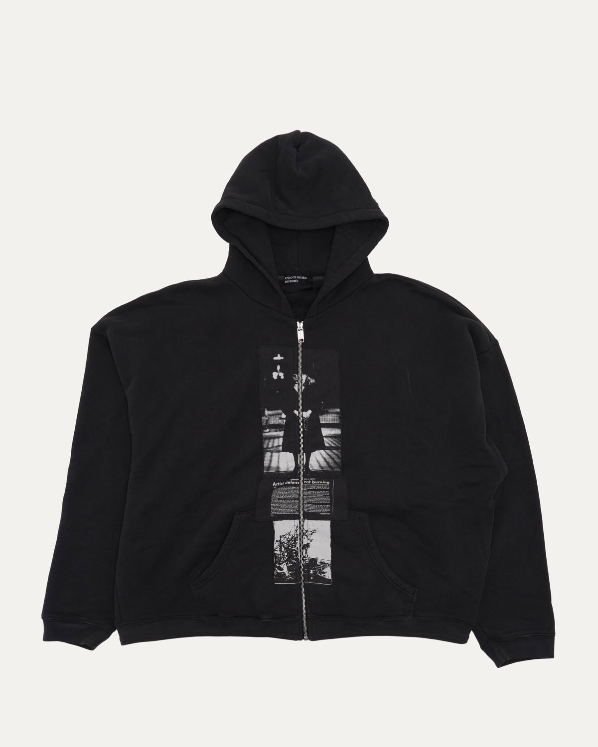 Artist Defends Baggy Assemblage Zip Up Hoodie