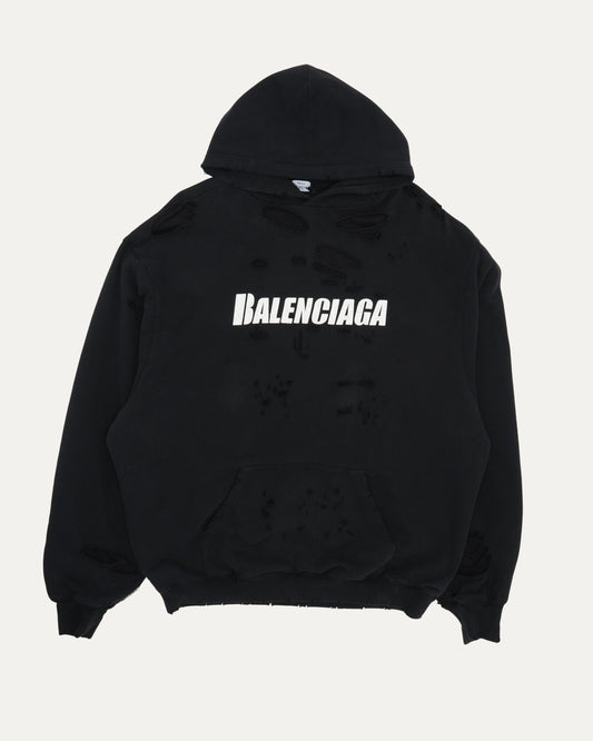 Layered Distressed Hoodie