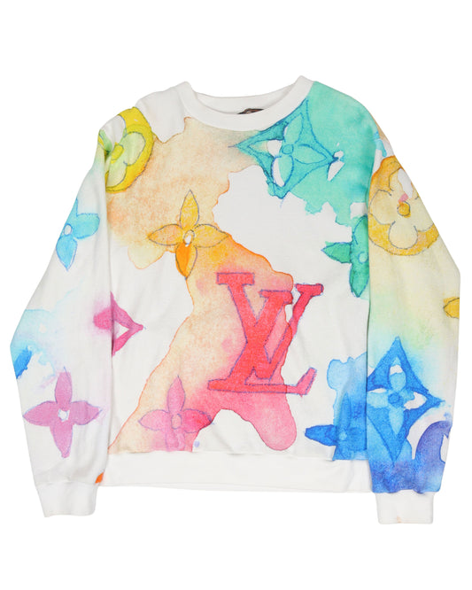 Water Paint Monogram Sweater
