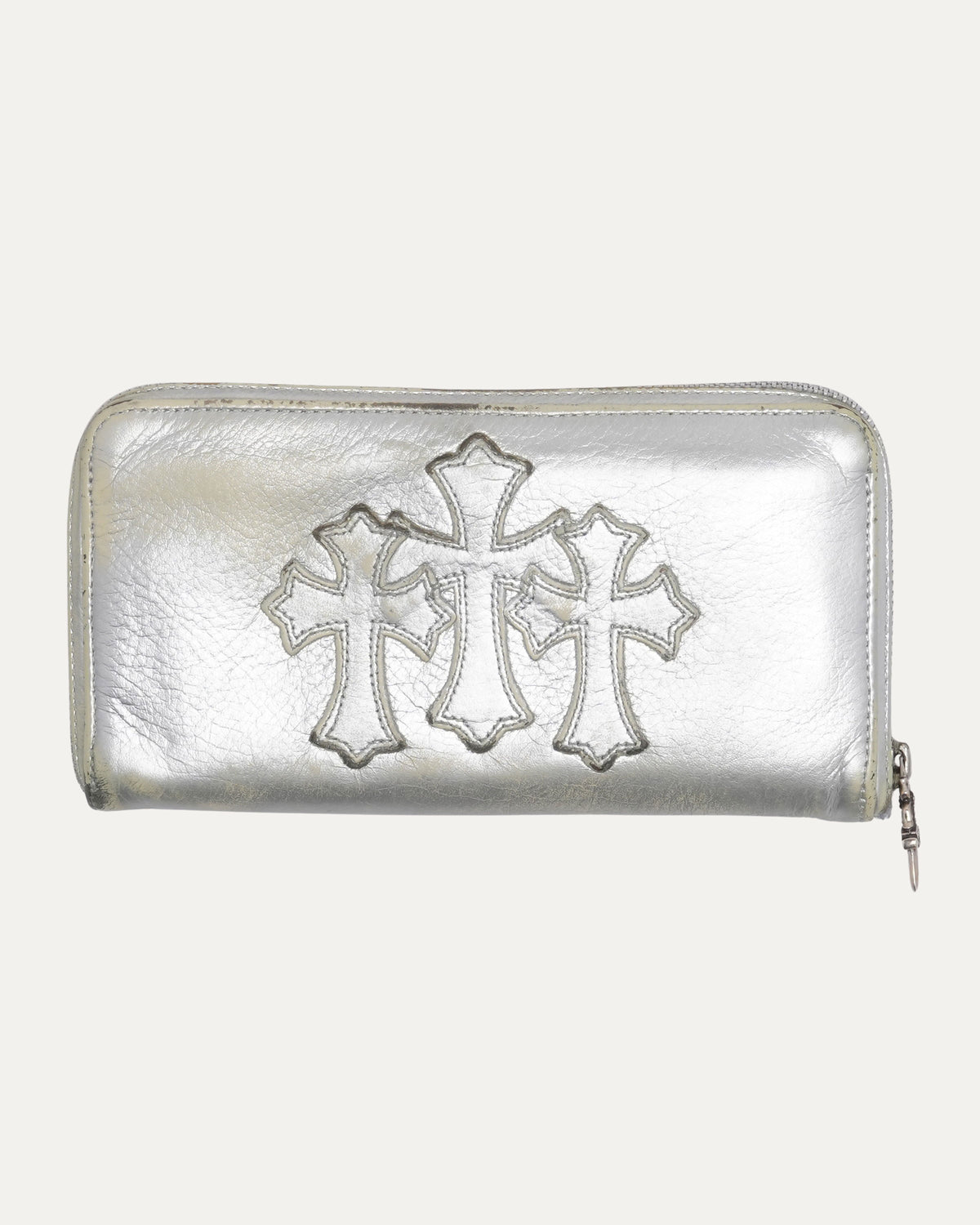 Cemetery Cross Patch Long Zip Wallet