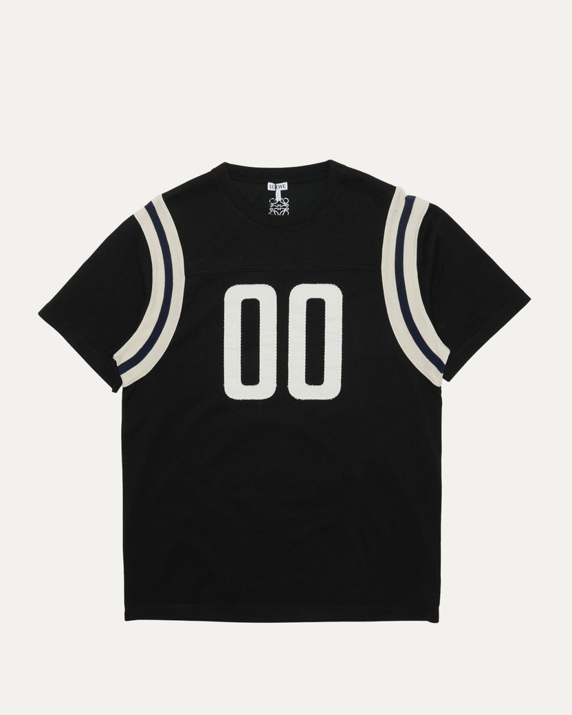 Logo Embroidered Football Jersey