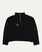 Paper Jam Cross Patch Quarter Zip Sweatshirt
