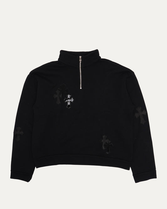 Paper Jam Cross Patch Quarter Zip Sweatshirt