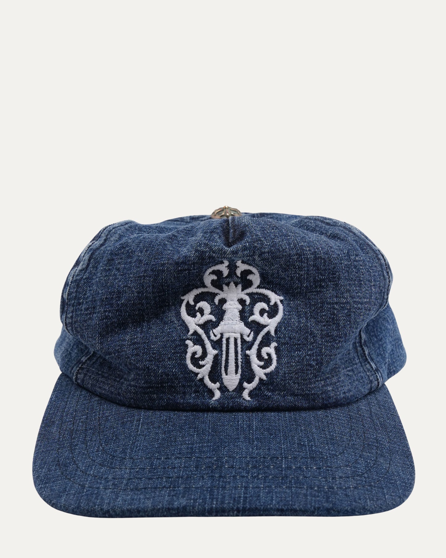Embroidered Dagger Denim Hat