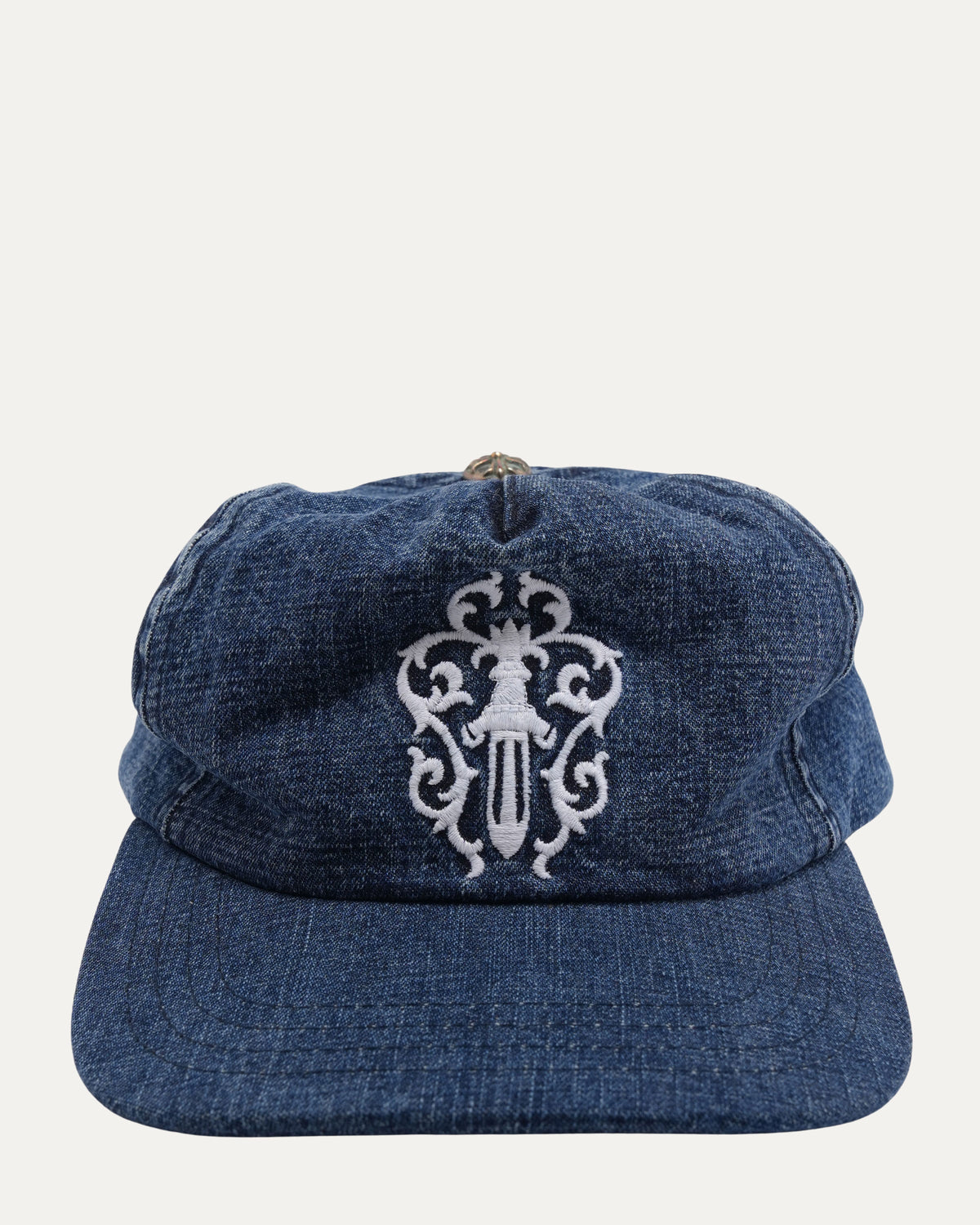 Embroidered Dagger Denim Hat