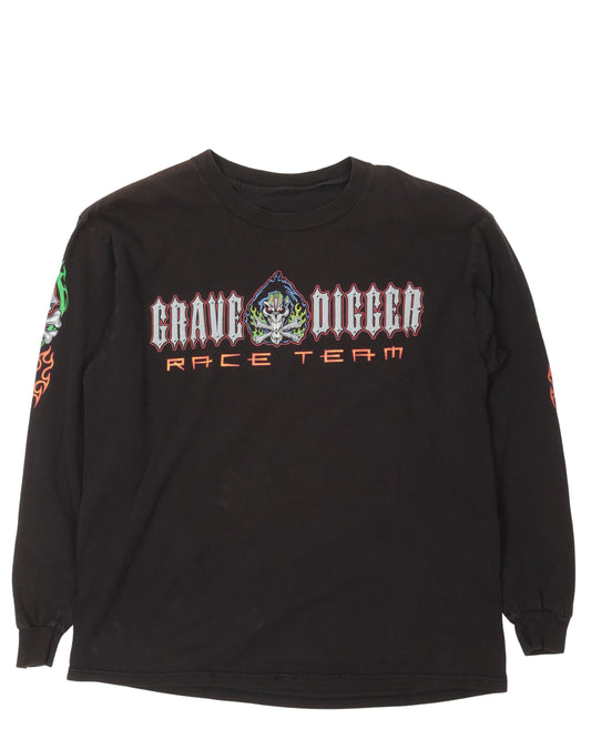 Grave Digger Bad to The Bone Long Sleeve T-Shirt