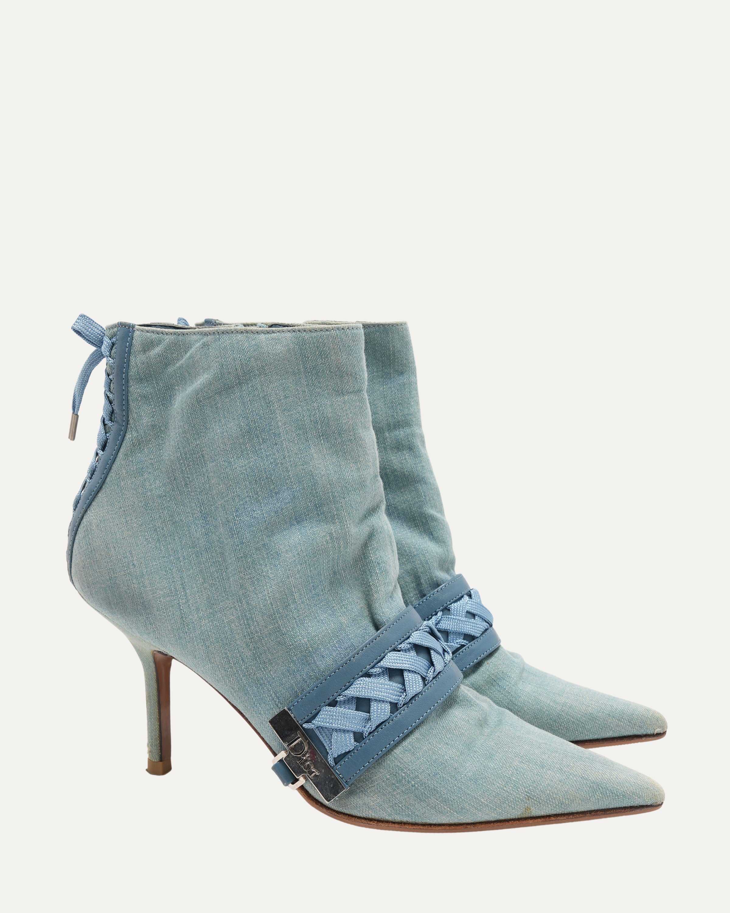 Galliano Era FW 2002 Denim Booties