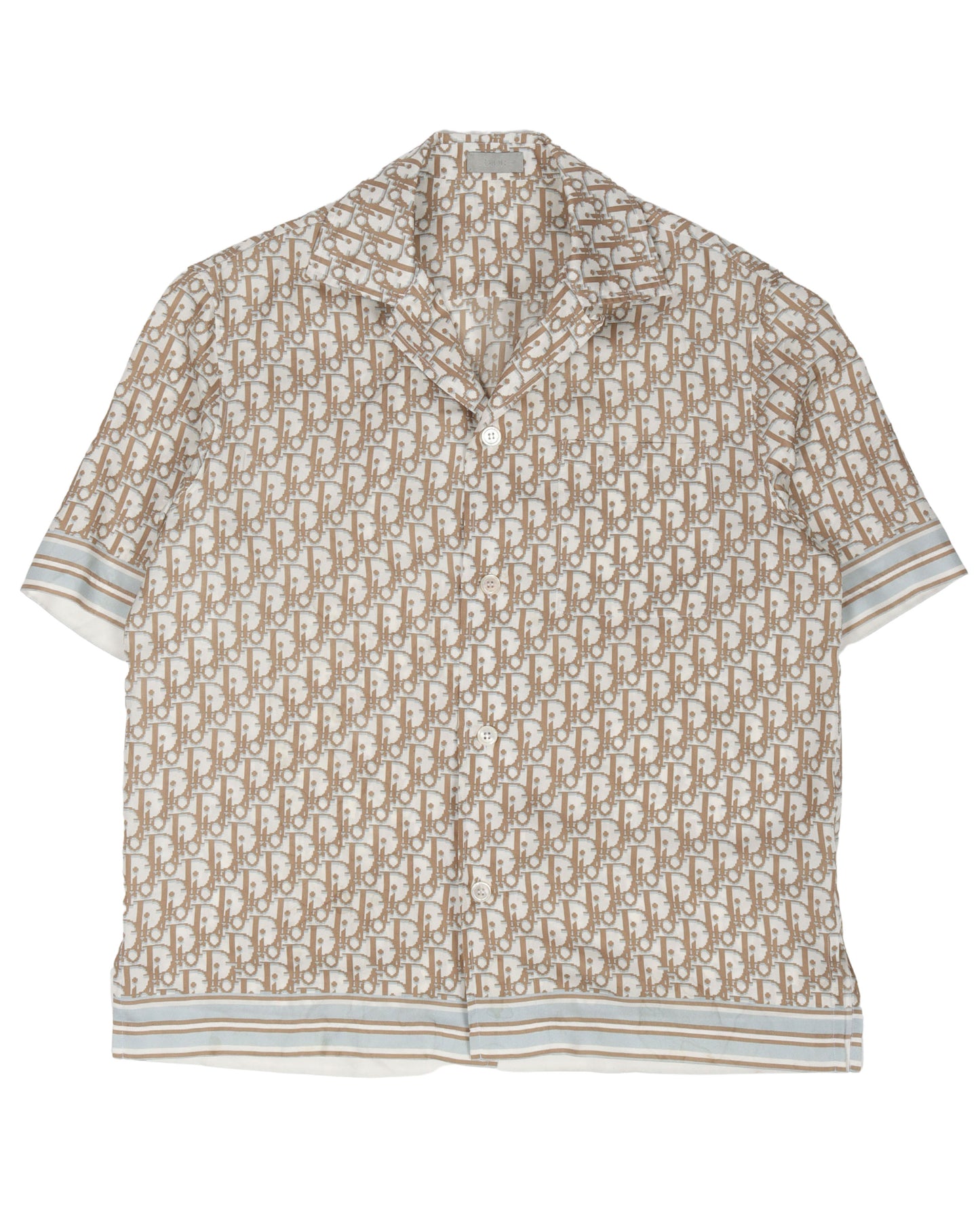 Oblique Monogram Short Sleeve Shirt