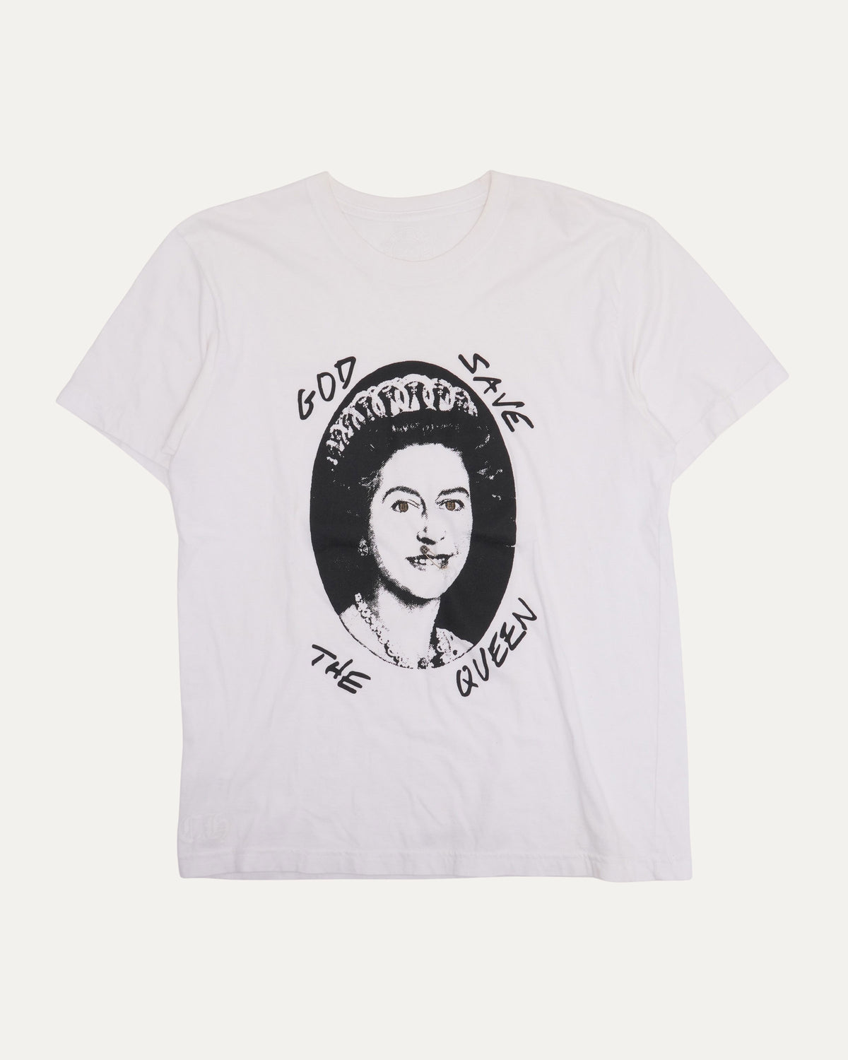 Safety Pin Embellished Sex Pistols God Save the Queen T-Shirt