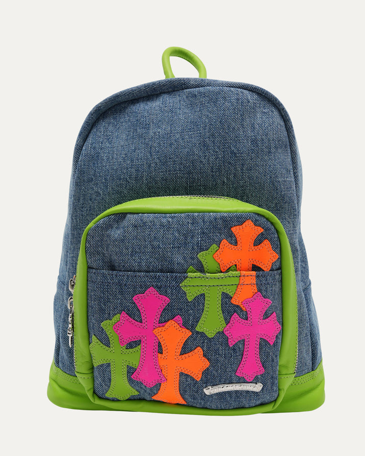 Denim Cross Patch Seventh Grade Backpack