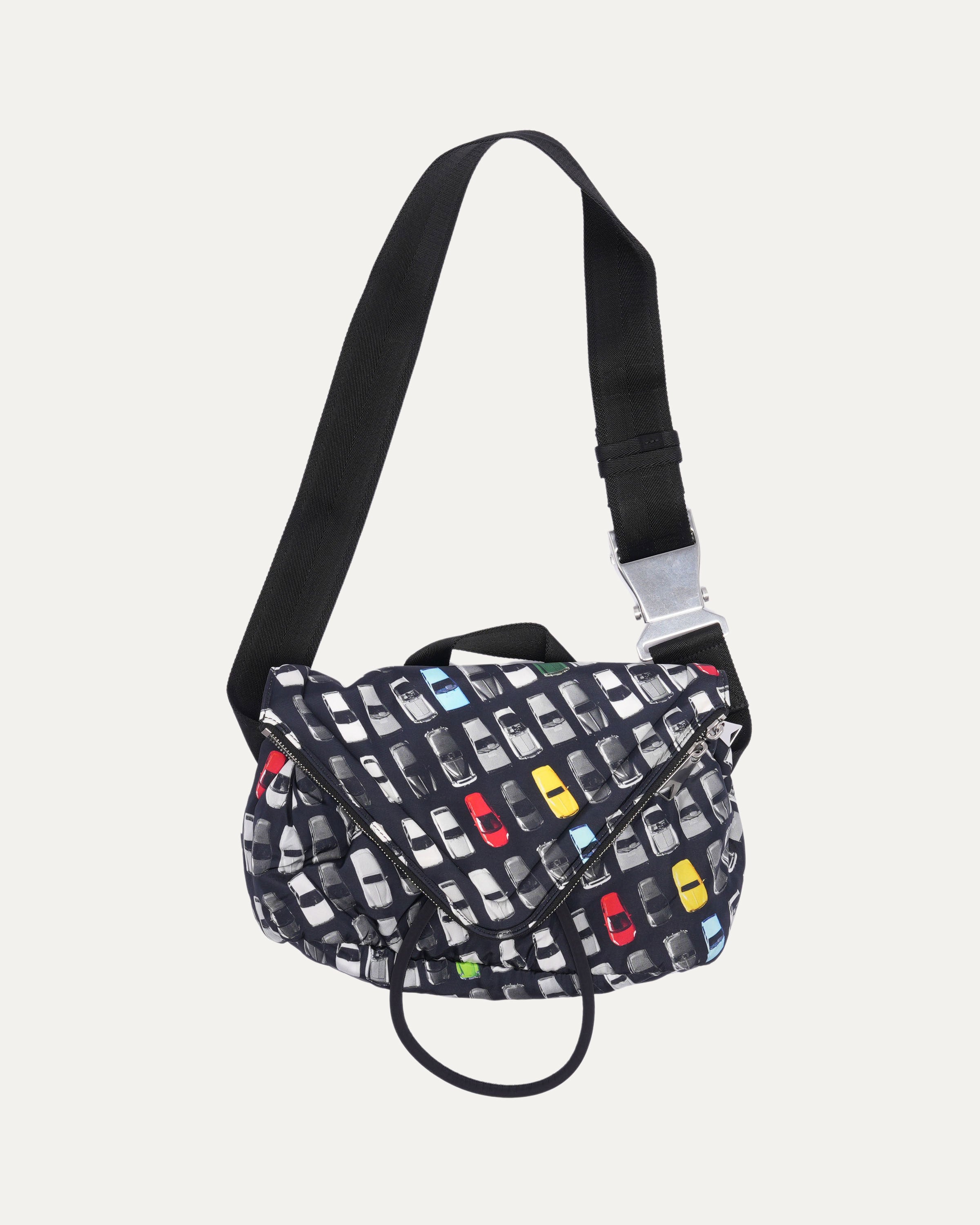 Car-Print Beak Belt Bag