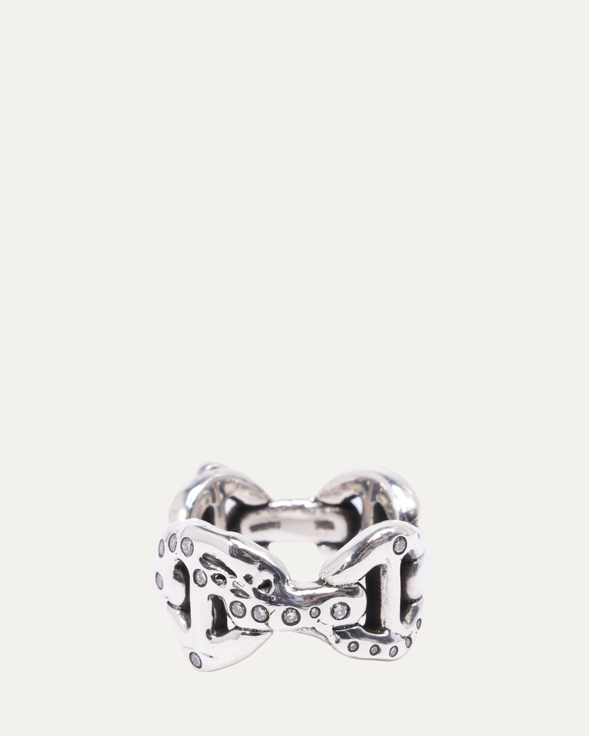 Sacred Melted Quad Ring w/ Diamonds