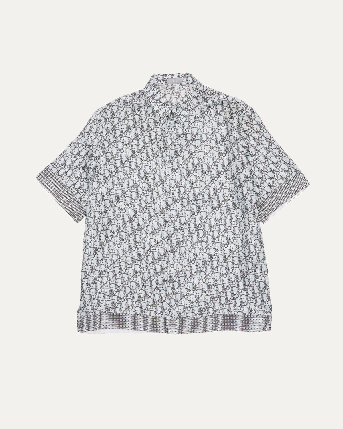 Diamond Oblique Silk Shirt