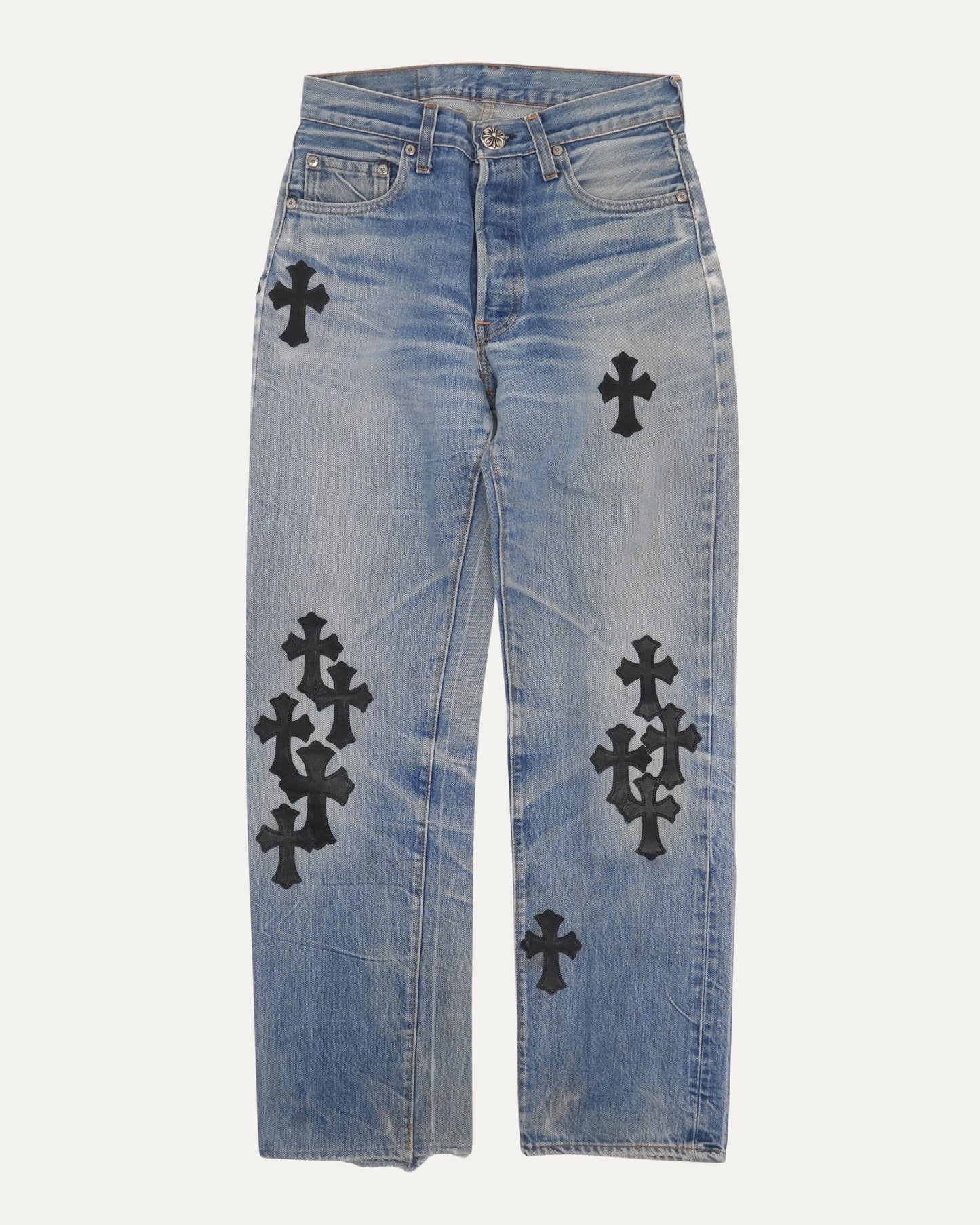 Levis 501 Cross Patch Jeans