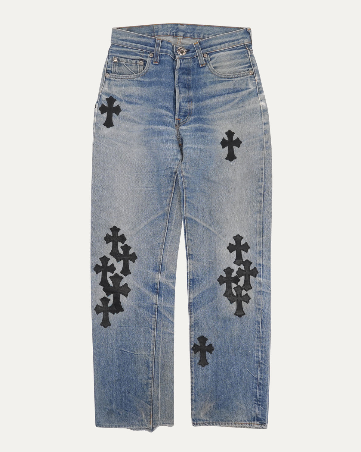 Levis 501 Cross Patch Jeans