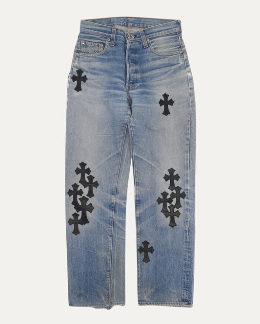Levis 501 Cross Patch Jeans