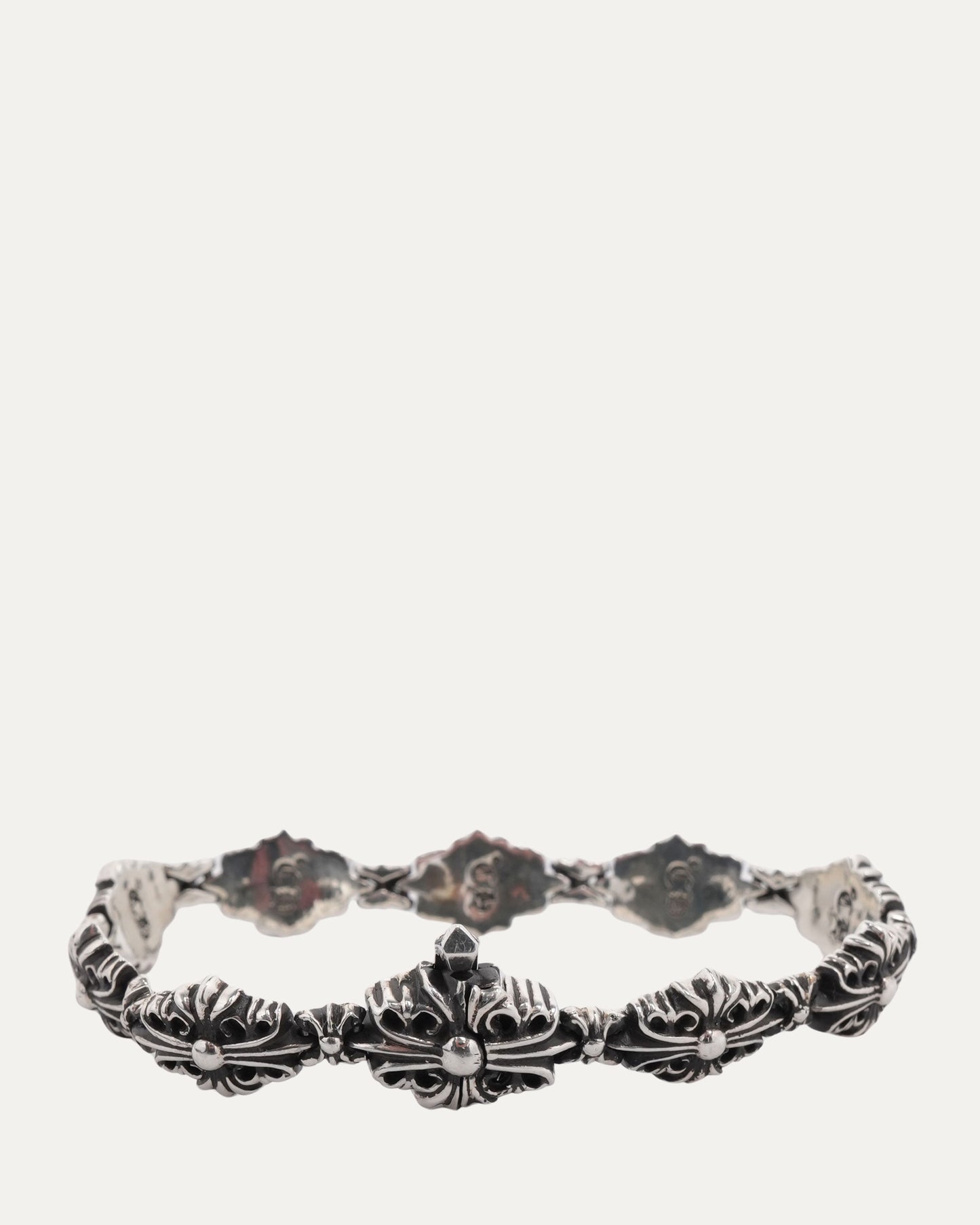 Floral Cross Link Bracelet