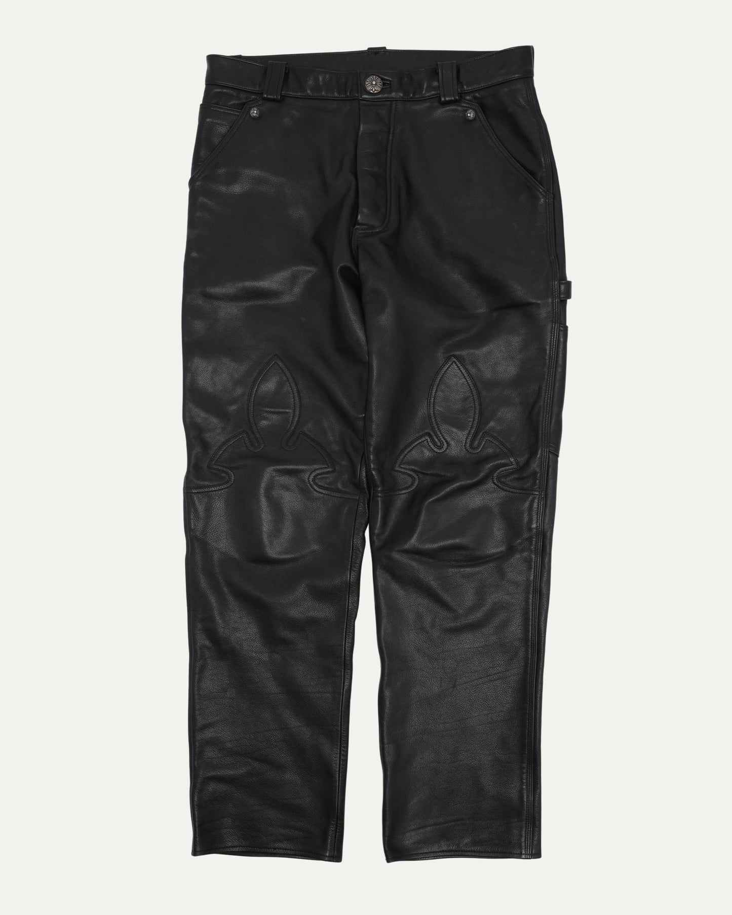 Fleur Knee Leather Pants