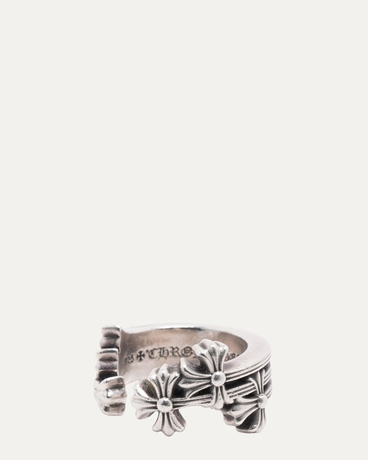 Triple Cross Curve Ring