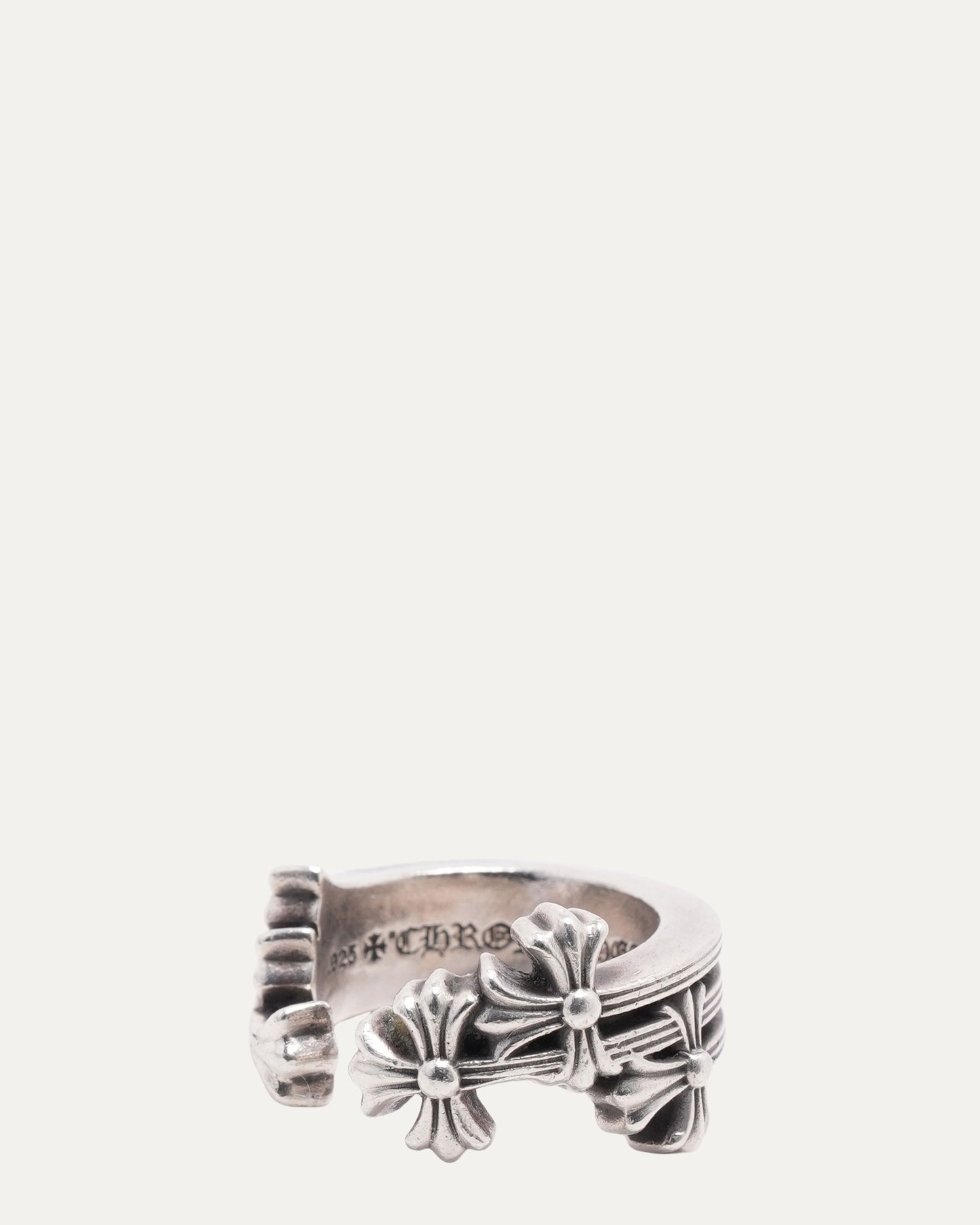 Triple Cross Curve Ring