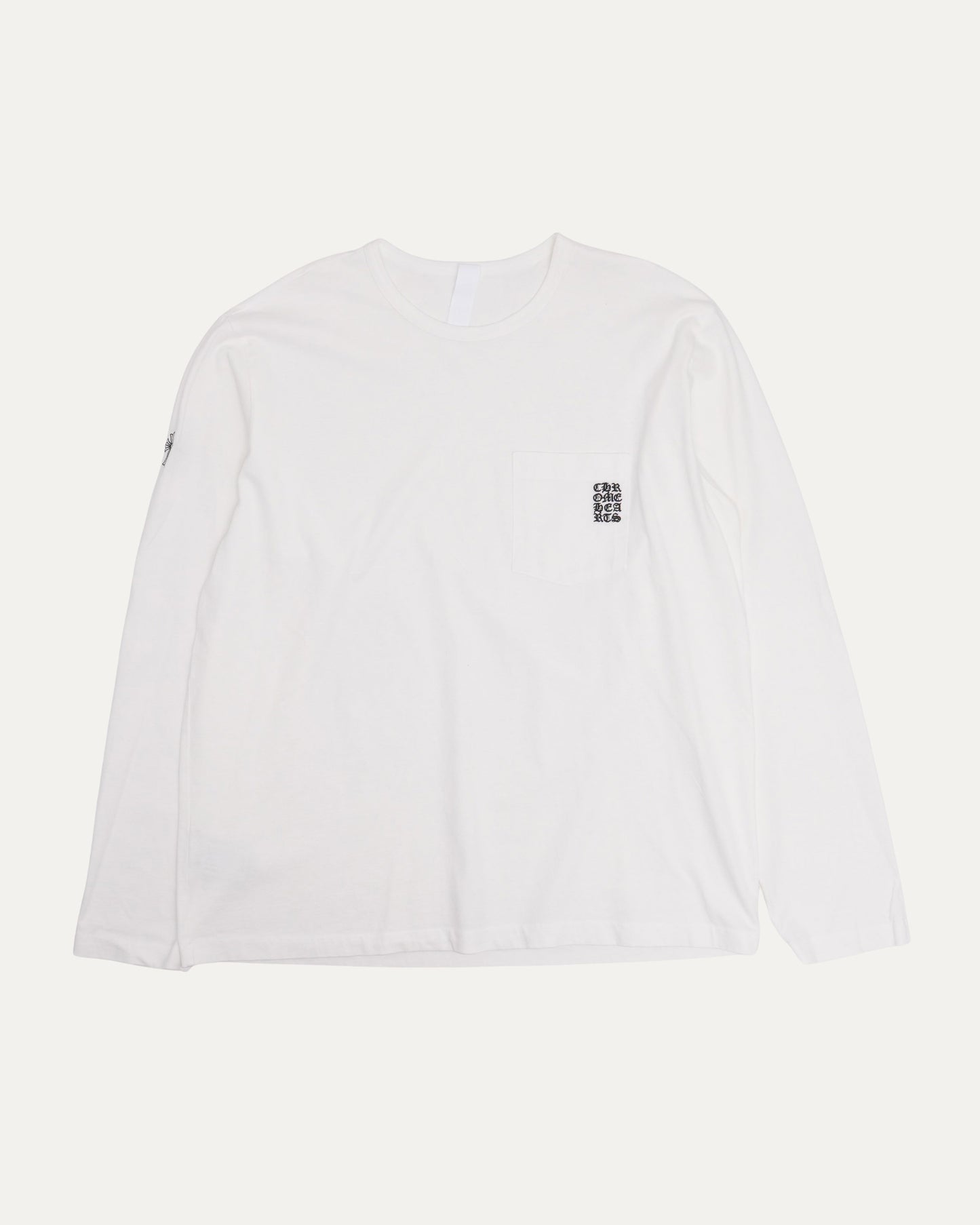 Embroidered Eyechart Long Sleeve Pocket T-Shirt
