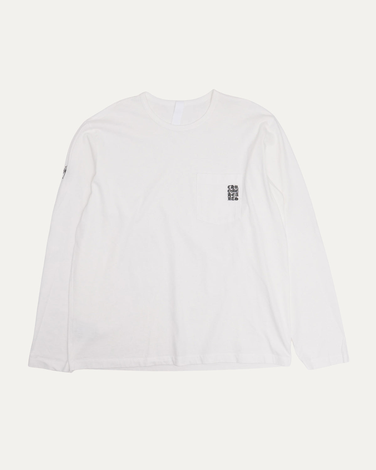 Embroidered Eyechart Long Sleeve Pocket T-Shirt