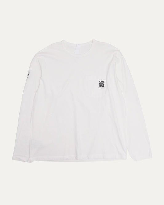 Embroidered Eyechart Long Sleeve Pocket T-Shirt