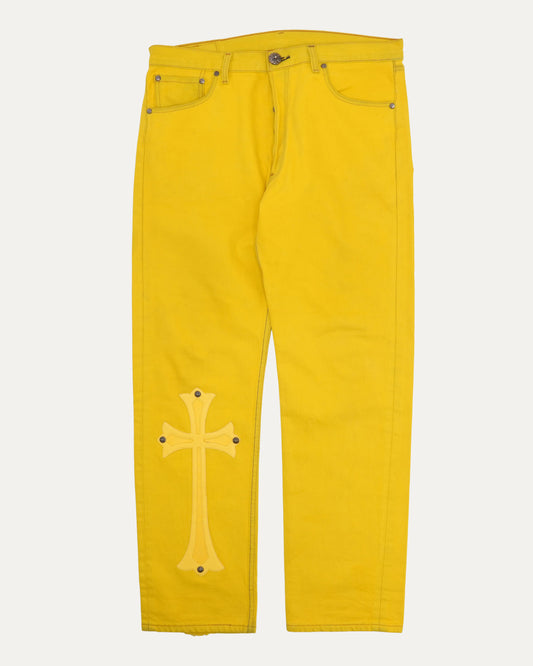 Paris Exclusive Levis 501 Cross Patch Jeans