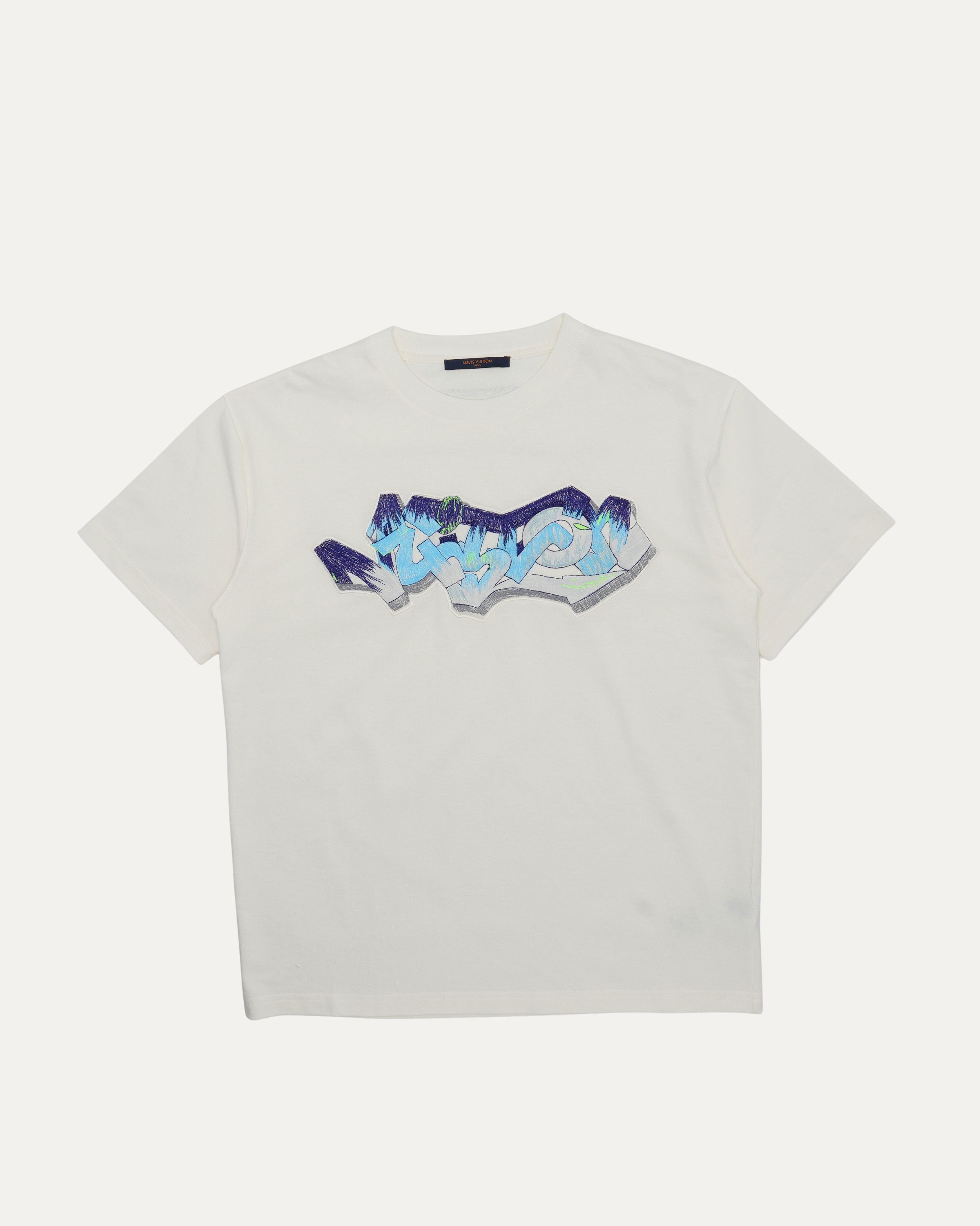 Graffiti Logo Embroidered T-Shirt