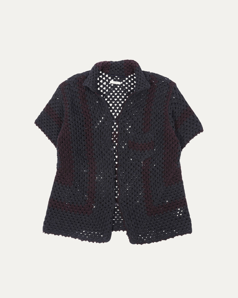 Overdyed Crochet Shirt