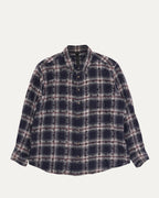 Cross Patch Monogram Loose Ends Flannel Shirt