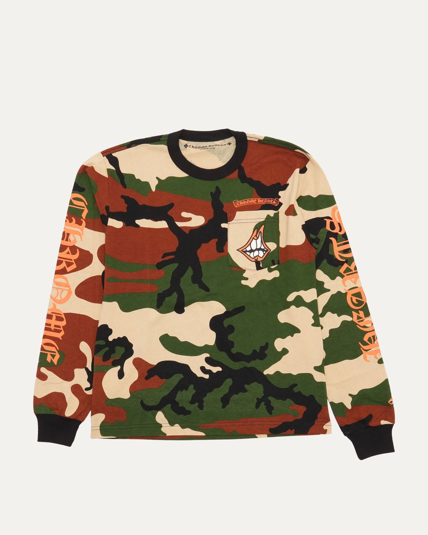 Matty Boy Caution Long Sleeve Pocket T-Shirt