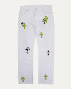Levis 501 Cross Patch Jeans