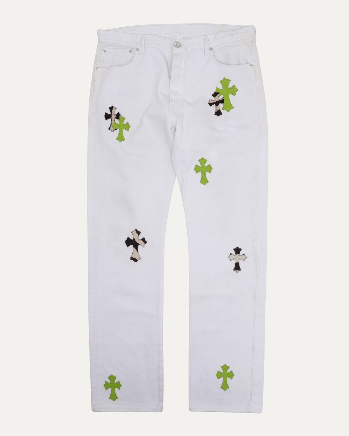 Levis 501 Cross Patch Jeans
