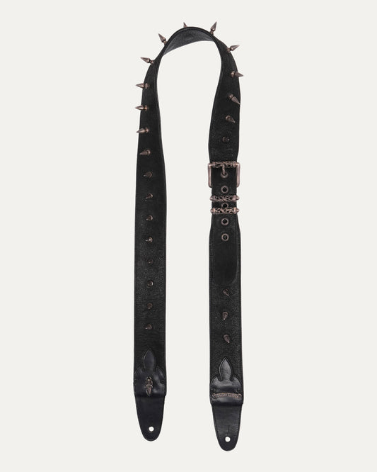 Leather Spike Guitar Strap