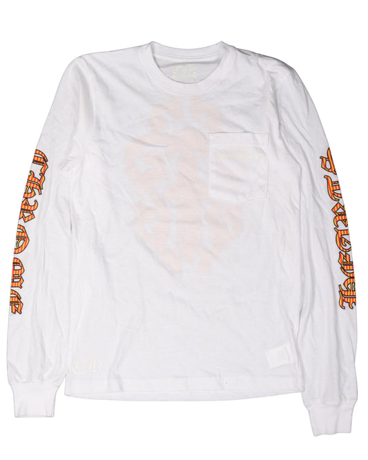 Long Sleeve Stripped Pocket T-Shirt