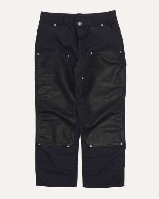 Nylon and Leather Double Knee Carpenter Pants