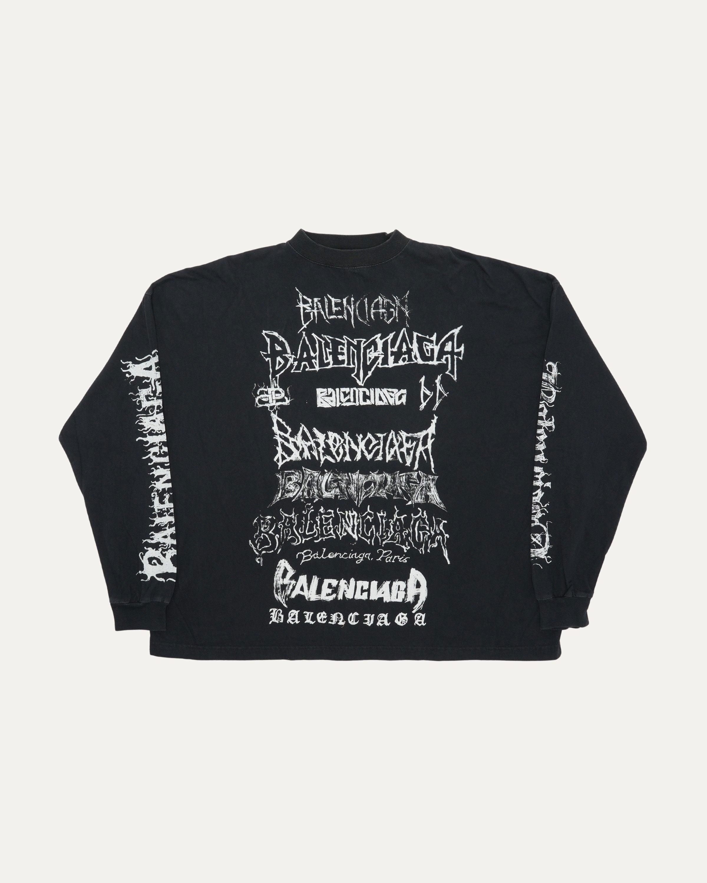 Multi-Logo Long Sleeve T-Shirt