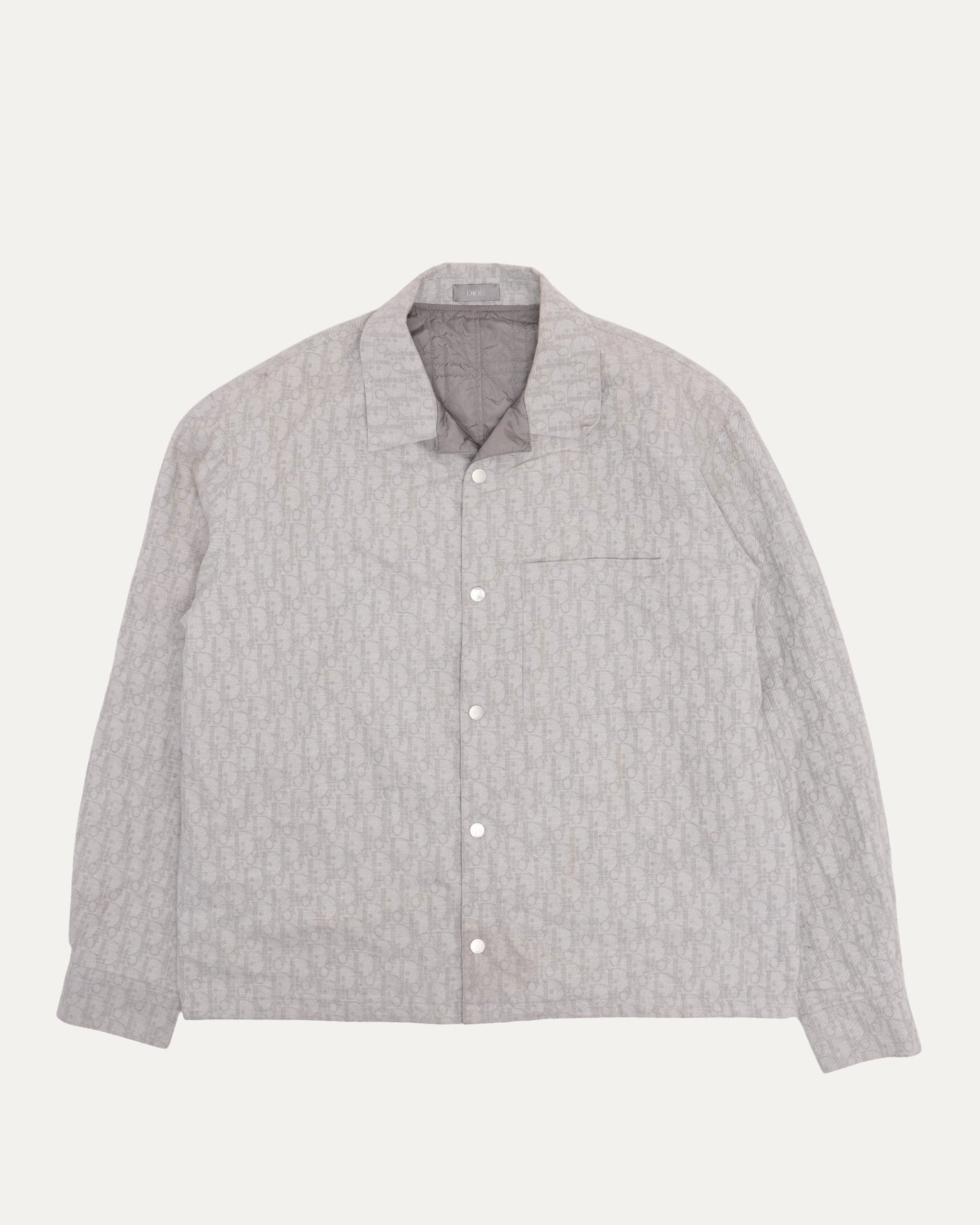 Oblique Monogram Jacquard Shirt Jacket