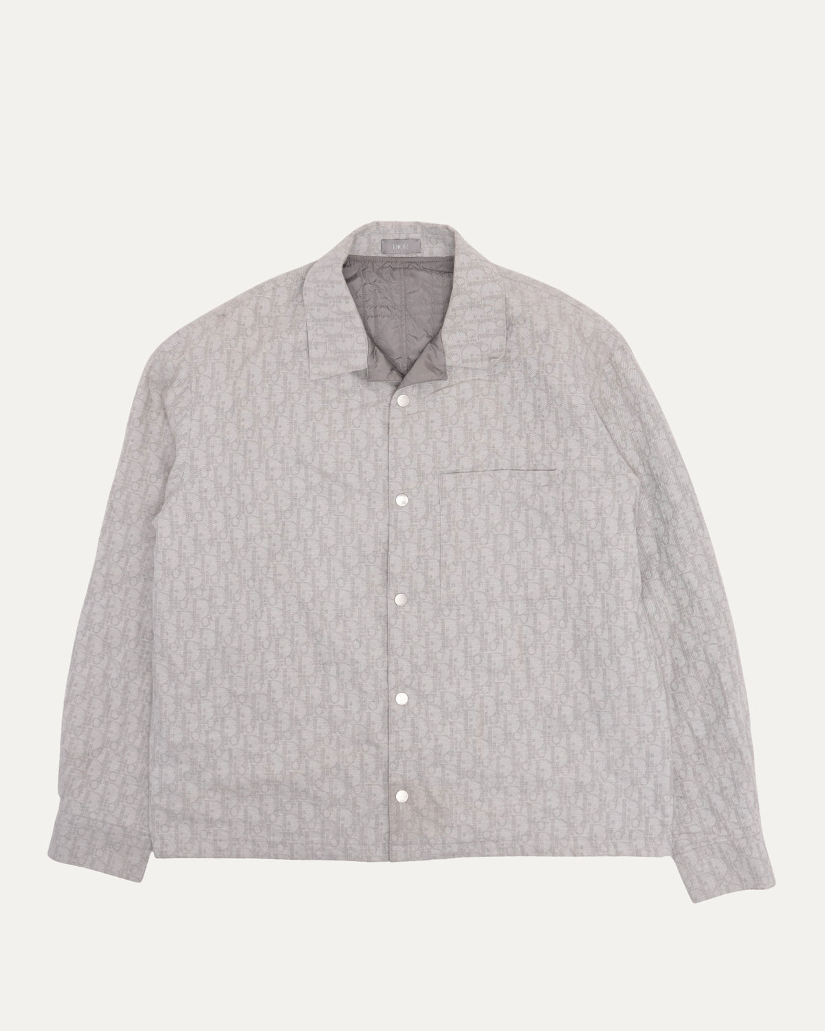 Oblique Monogram Jacquard Shirt Jacket