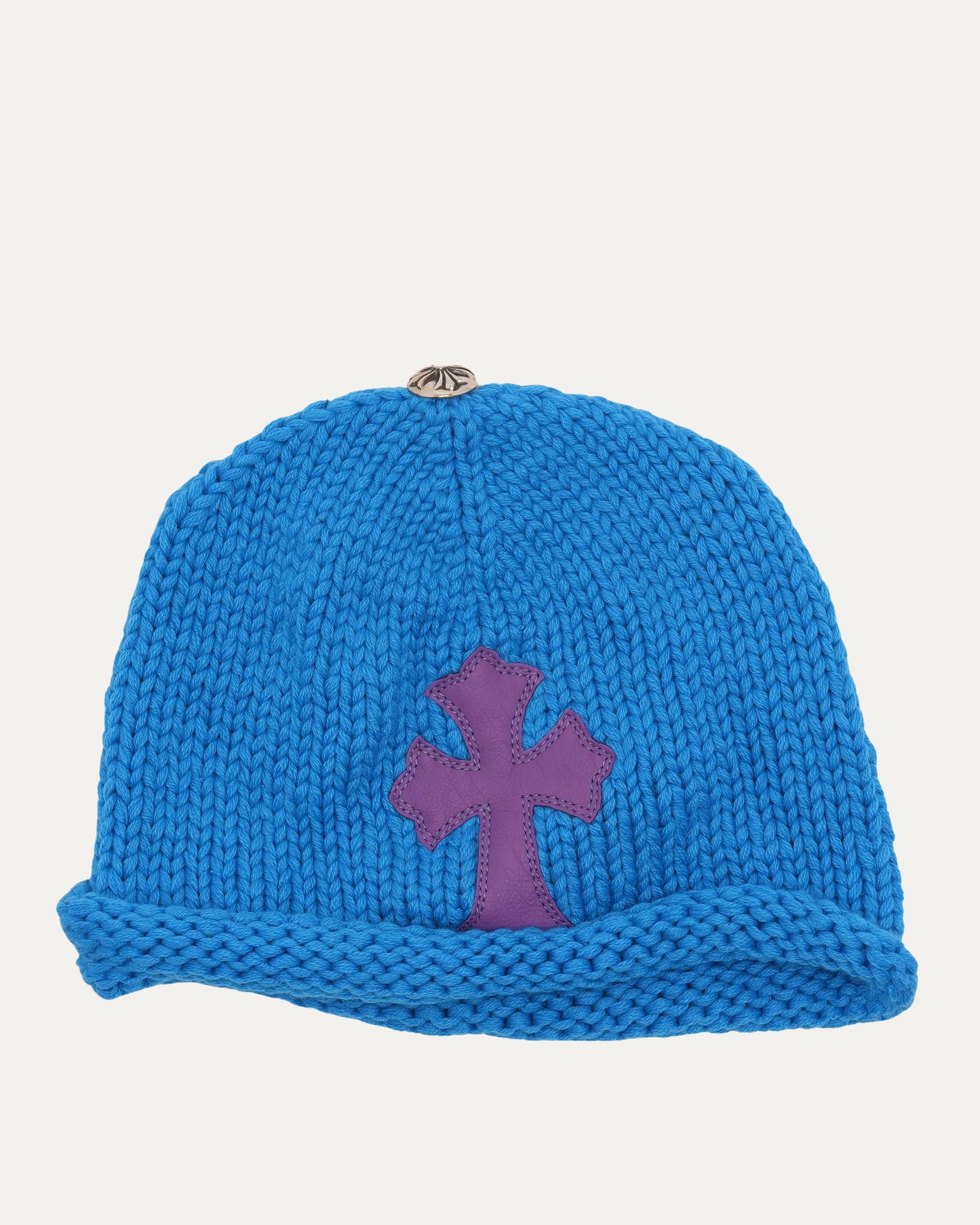 Cross Patch Cashmere Beanie