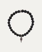 Dagger Onyx Bead Bracelet